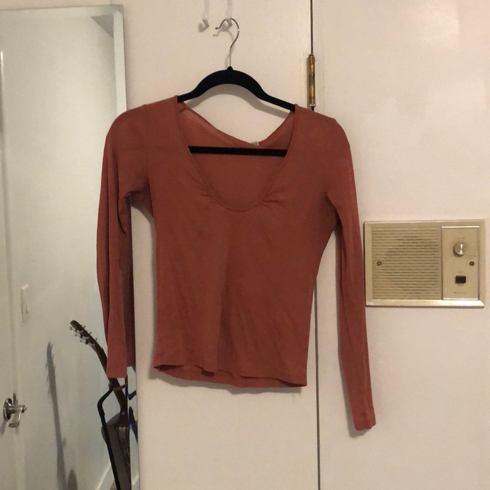 Moth long sleeve: XS dark dusty pink